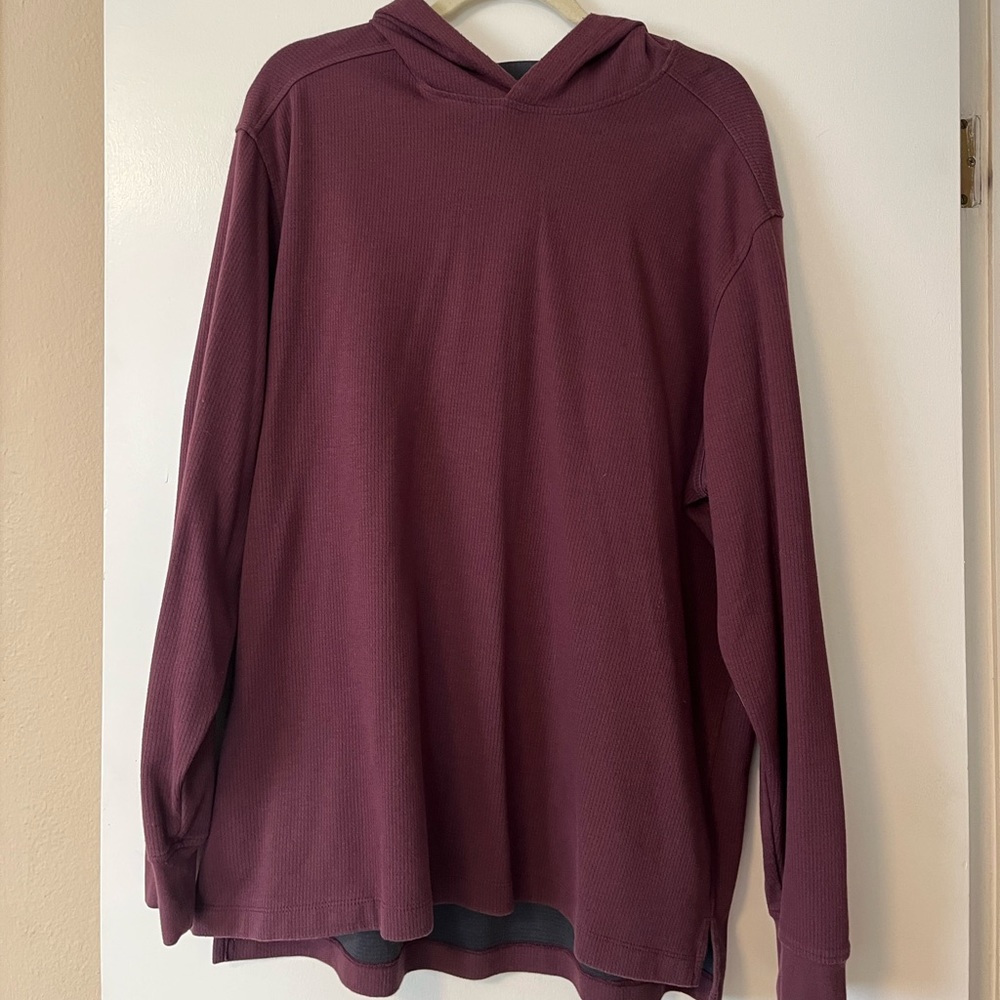 01.ALGO Performance Hoodie Mens Burgundy Pullover- XXL
